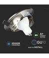 3er-Pack 5W Einbaustrahler - Stahlfront, komplett mit GU10-Fassung und LED-Spot