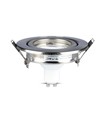 3er-Pack 5W Einbaustrahler - Stahlfront, komplett mit GU10-Fassung und LED-Spot