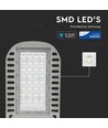 V-Tac 50W LED Straßenlampe - Samsung LED Chip, Ø60mm, IP65, 137lm/W