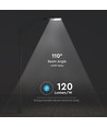 V-Tac 30W LED Straßenlampe - Samsung LED-Chip, Ø60mm, IP65, 135lm/W