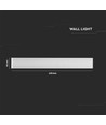 20W LED weiße längliche Wandleuchte - IP44 Außenbereich, indirekt, inkl. Leuchtmittel