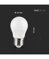 E27 5W Smart Home Tropfen LED-Lampe - G45, Tuya/Smart Life, kompatibel mit Google Home, Alexa und Smartphones