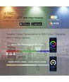 E27 5W Smart Home Tropfen LED-Lampe - G45, Tuya/Smart Life, kompatibel mit Google Home, Alexa und Smartphones