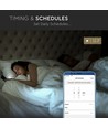 E27 5W Smart Home Tropfen LED-Lampe - G45, Tuya/Smart Life, kompatibel mit Google Home, Alexa und Smartphones