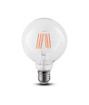 E27 6W LED Globe-Lampe - Ø12,5 cm, Samsung LED-Chip, Filament