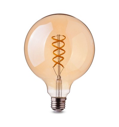 E27 dekorative LED Globe-Lampe - Spiral-Filament, 5W, extra warmweiß