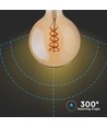 E27 dekorative LED Globe-Lampe - Spiral-Filament, 5W, extra warmweiß