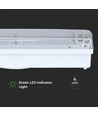 V-Tac 4W LED Notbeleuchtung - Zur Wandmontage 190 Lumen, inkl. Akku und Piktogrammen
