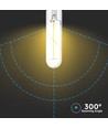 E27 2W LED-Leuchtmittel - Kohlefaden-Optik, T30