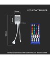 RGB+WW Controller mit Fernbedienung - Nur passend für RGB+WW Streifen, Infrarot, 12V (96W), 24V (192W)