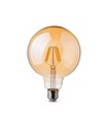 E27 6W LED Globe-Lampe - Kohlefaden-Optik, Ø12,5 cm, Extrawarmweiß, 2200K