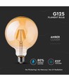 E27 6W LED Globe-Lampe - Kohlefaden-Optik, Ø12,5 cm, Extrawarmweiß, 2200K