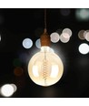 E27 8W dimmbare LED Riesen-Globebirne - Ø20 cm, Kohlefaden-Optik, extra warmweiß, 2000K
