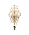 E27 8W dimmbare LED Riesen-Globebirne - Ø20 cm, Kohlefaden-Optik, extra Warmweiß, 1800K