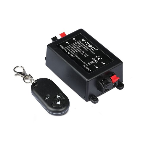 Kabelloser Dimmer mit Fernbedienung - RF kabellos, Speicherfunktion, 12V/24V (96W / 192W)