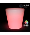V-Tac RGB LED Blumentopf-Verstecker - Wiederaufladbar, mit Fernbedienung, 28x28x29 cm