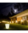 V-Tac RGB LED Blumentopf-Verstecker - Wiederaufladbar, mit Fernbedienung, 28x28x29 cm