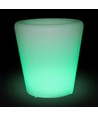 V-Tac RGB LED Blumentopf-Verstecker - Wiederaufladbar, mit Fernbedienung, 28x28x29 cm