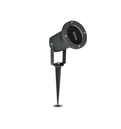 Gartenstrahler mit Erdspieß - GU10, IP44, Schwarz, Arbeitsleuchte, ohne Leuchtmittel