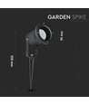 Gartenstrahler mit Erdspieß - GU10, IP44, Schwarz, Arbeitsleuchte, ohne Leuchtmittel