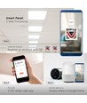 40W Smart Home LED-Panel - 60x60, Tuya/Smart Life, funktioniert mit Google Home, Alexa und Smartphones, weißer Rand