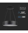 30W dimmbarer LED-Kronleuchter - Schwarz, weiches Licht, warmweiß