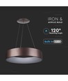 30W dimmbarer LED-Kronleuchter - Kaffeefarben, weiches Licht, warmweiß