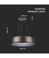 30W dimmbarer LED-Kronleuchter - Kaffeefarben, weiches Licht, warmweiß