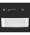 V-Tac 4W LED Notbeleuchtung - Für Wand-/Decken-/Einbauinstallation, 110 Lumen, inkl. Batterie und Piktogrammen