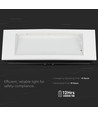 V-Tac 4W LED Notbeleuchtung - Für Wand-/Decken-/Einbauinstallation, 110 Lumen, inkl. Batterie und Piktogrammen