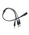 DC-Kabel 3-Wege-Splitter - Für LED-Streifen, 5V-48V, schwarz