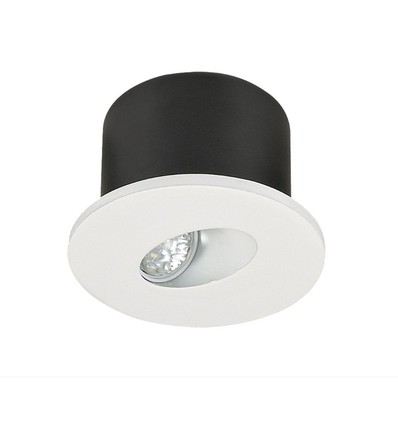 3W Treppenbeleuchtung - Außen: Ø8 cm, Ausschnitt: 6,2x6,2 cm