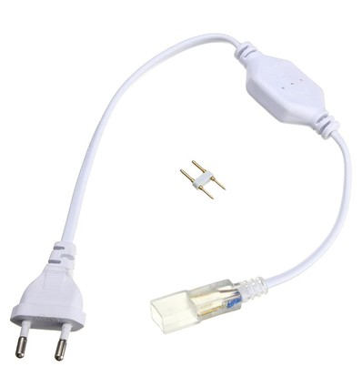 Stecker für 230V LED-Streifen (Typ Q) - Inkl. Endkappe, 230V