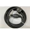 Stecker für 230V LED-Streifen (Typ Q), IP67 wasserdicht - Inkl. Endkappe, 1m, 230V