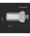 V-Tac 150W LED Straßenlampe - Samsung LED Chip, IP65, 120lm/W