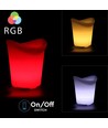 V-Tac RGB LED Eiskübel - Wiederaufladbar, mit Fernbedienung, 35x33x29 cm