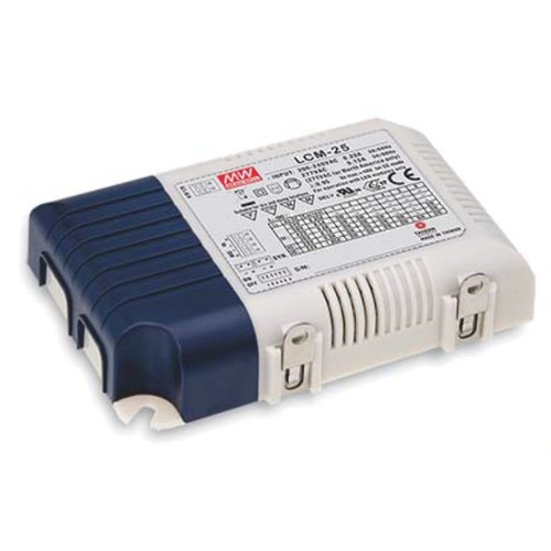 Meanwell 25W / 350-1050mA dimmbarer LCM-25 Treiber - 0-10V dimmbar, für LED-Panel