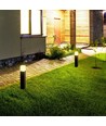 V-Tac quadratische Außenlampe - Schwarz, 50 cm, IP54, GU10 Fassung, ohne Leuchtmittel, 230V