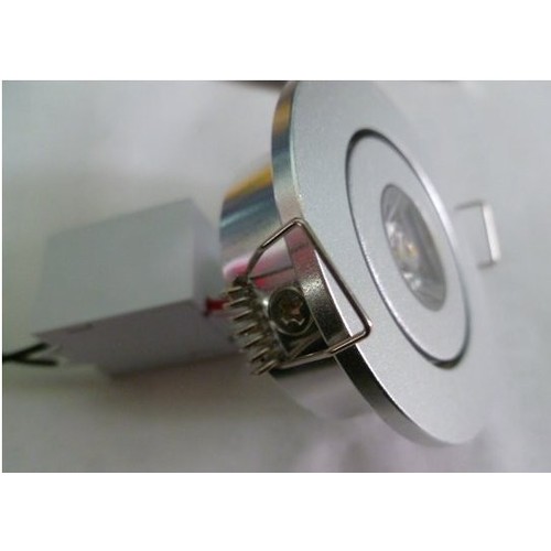 1,2W Ø5,2cm Einbaustrahler - Lochausschnitt: Ø4,2 cm, Maße: Ø5,2 cm, 2,2 cm hoch