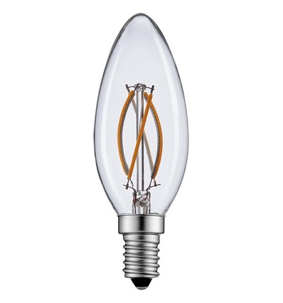 E14 2W LED-Kerzenlampe - Filament, warmweiß