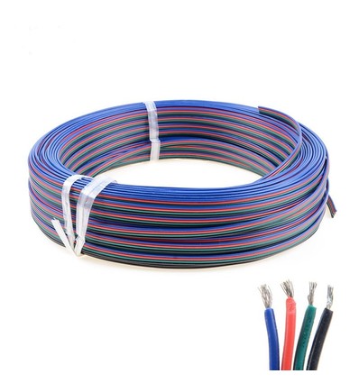 12-24V RGB Kabel - 4 x 0,5 mm², Meterware, mind. 5 Meter