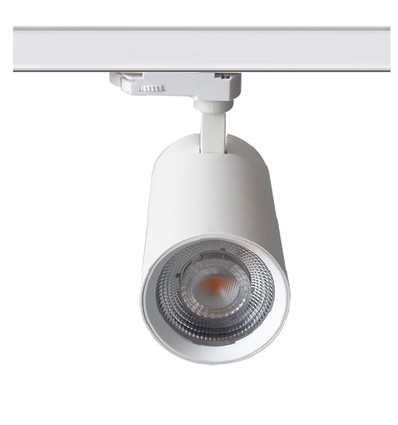 Outlet: 28W 3-Phasen RA90 weißer Schienenstrahler - Citizen LED Chip, flimmerfrei