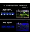 20 cm Aquariumlampe - 7W LED, weiß/blau