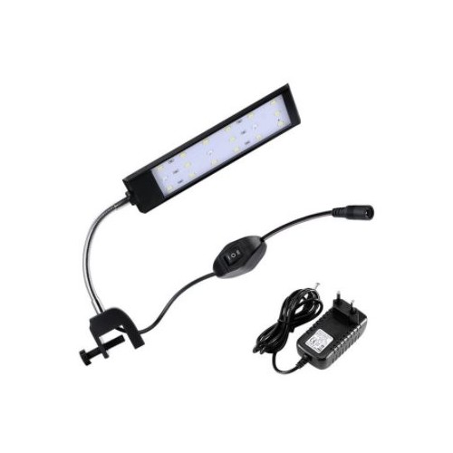 28 cm Aquariumlampe - 10W LED, weiß/blau