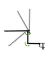 19,5 cm Aquariumlampe - 7W LED, weiß/blau