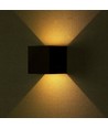 12W LED-Wandleuchte - IP65 Außenbereich, Schwarz, quadratisch, verstellbarer Abstrahlwinkel, inkl. Leuchtmittel
