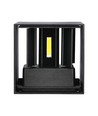 12W LED-Wandleuchte - IP65 Außenbereich, Schwarz, quadratisch, verstellbarer Abstrahlwinkel, inkl. Leuchtmittel