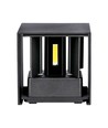 12W LED-Wandleuchte - IP65 Außenbereich, Schwarz, quadratisch, verstellbarer Abstrahlwinkel, inkl. Leuchtmittel