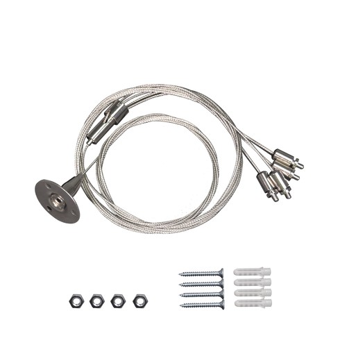 Drahtset für LED-Panel - 200 cm + 80 cm, höhenverstellbar, 4-teilig