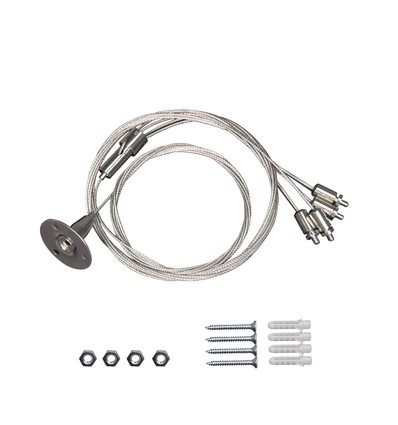Drahtset für LED-Panel - 200 cm + 80 cm, höhenverstellbar, 4-teilig